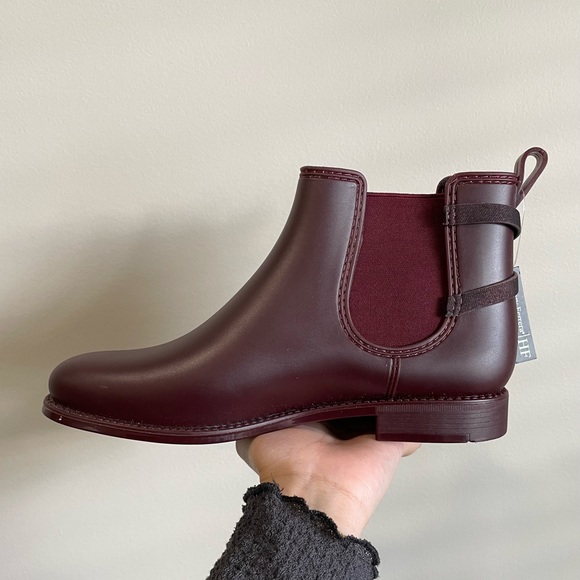 SOLD Burgundy Rain Boots by Henry Ferrera - Picture 4 of 16